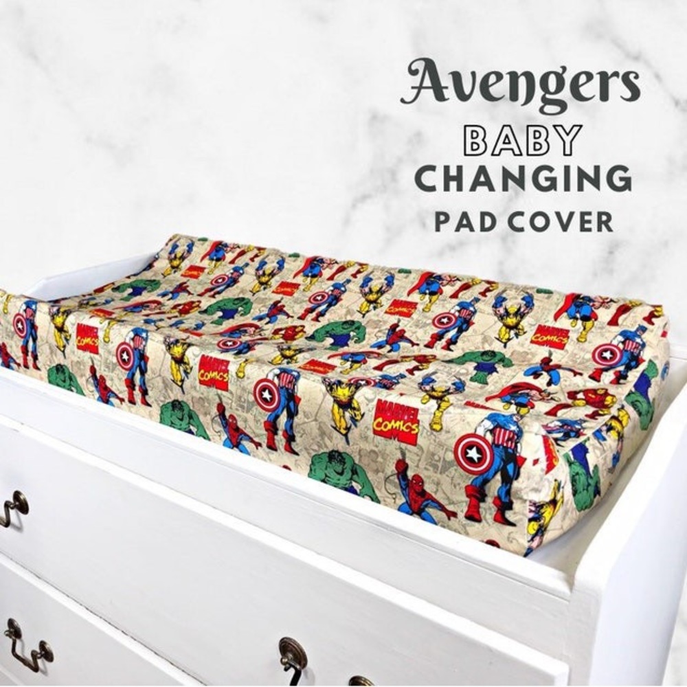 Marvel Avengers baby changing pad cover